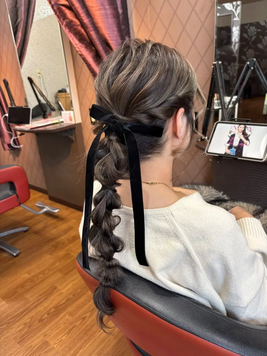 ヘアアレンジ デート 飛彈 優風のヘアスタイル