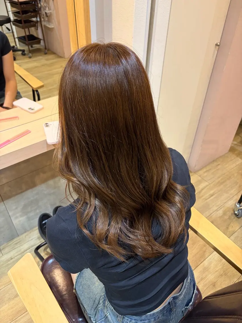 ロング カラー ベージュカラー ブラウンカラー ヘアカラー kaede🐑🌟 CIEL四条河原町のヘアスタイル