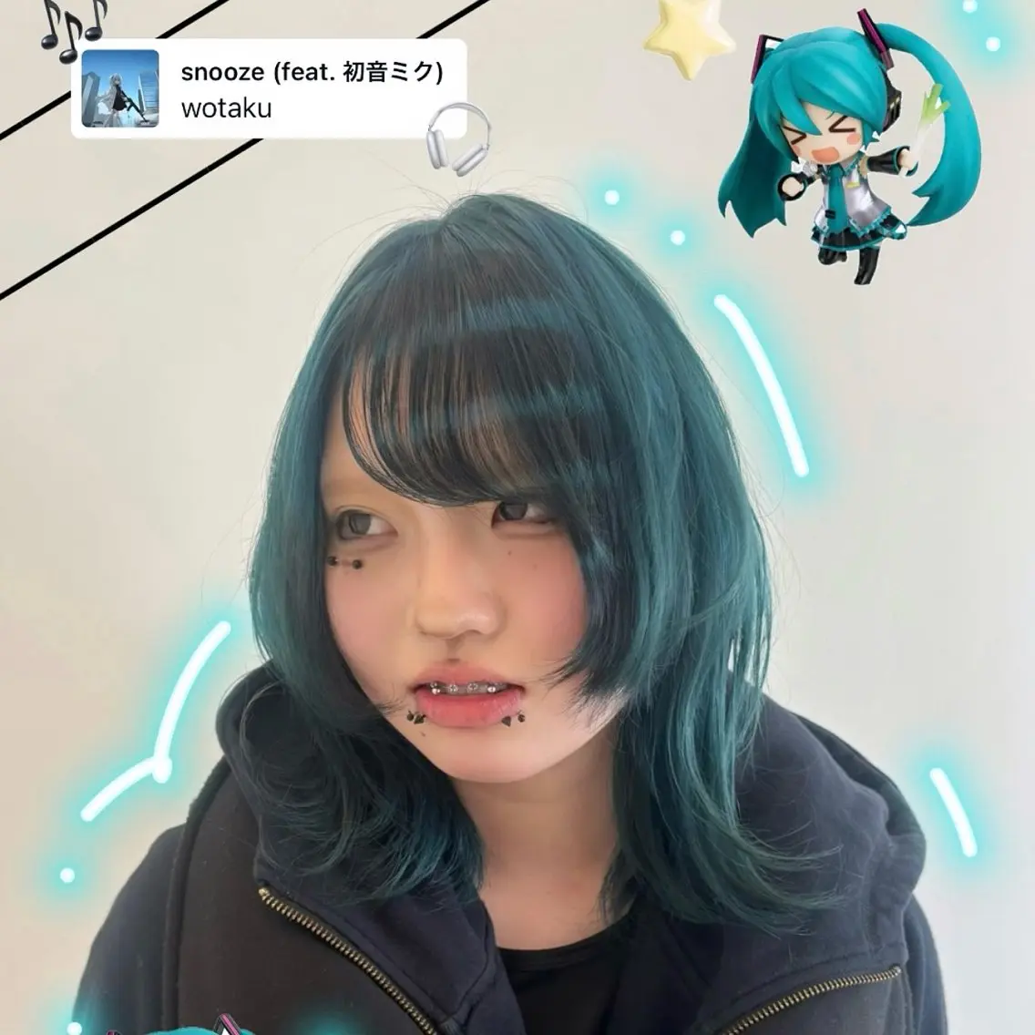 ミディアム カラー ブルーカラー デザインカラー ダブルカラー ラベンダーカラー エクステ カット ヘアカラー レイヤー sala 推しカラー職人🎀のヘアスタイル