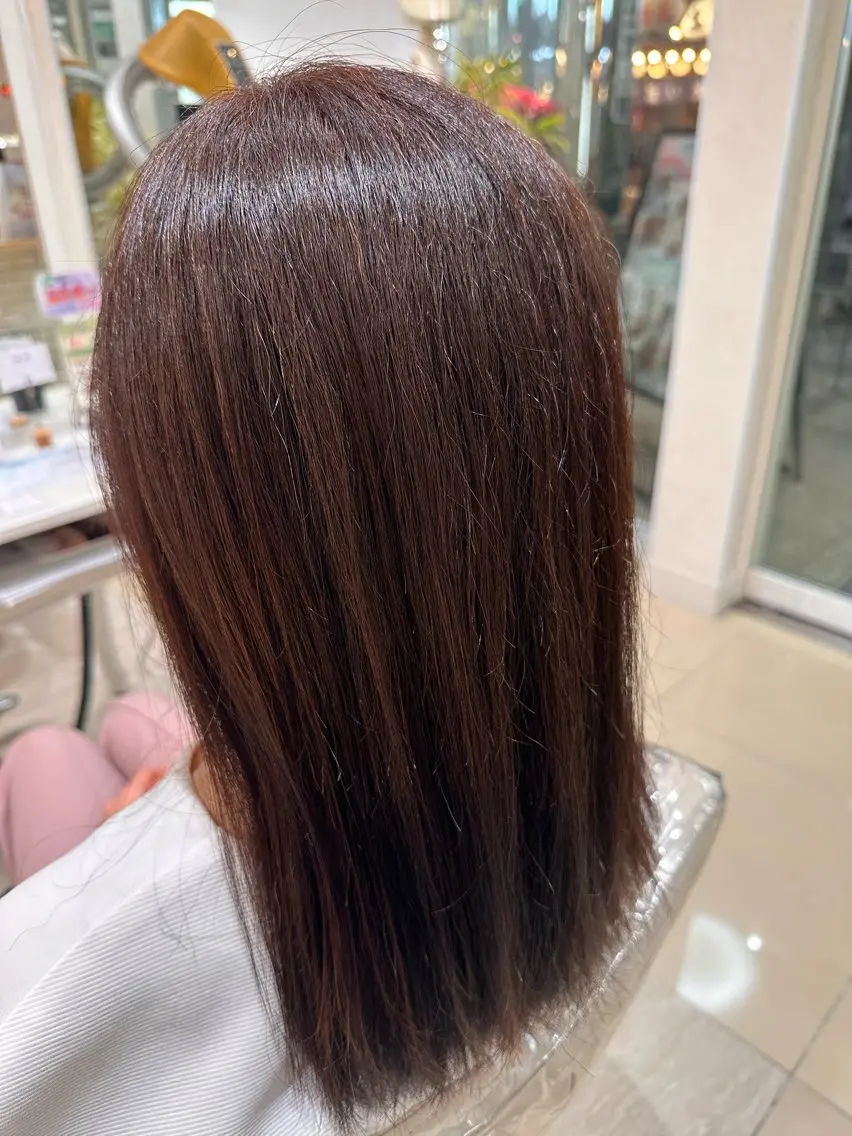 カラー 🤍韓国風 透明感カラー🤍京香のヘアスタイル