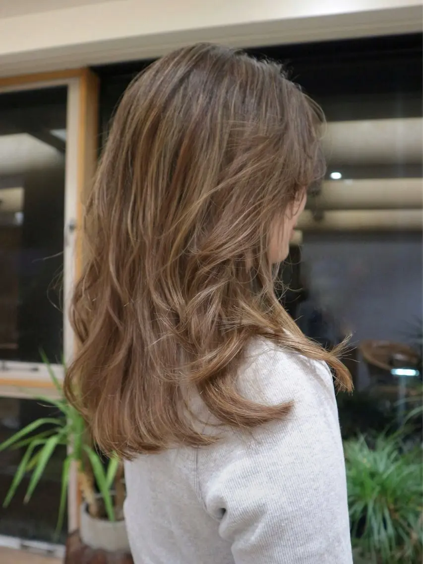 セミロング カラー カット 🍊mai🍊 似合わせスタイル🌿のヘアスタイル