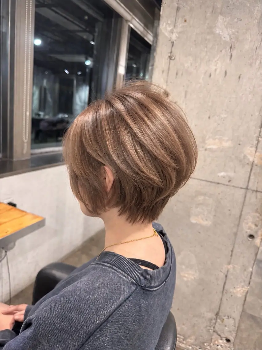 ショート カット ヘアカラー トリートメント ヘアセット 🩵必ず可愛く ボブ／ショート🩵のヘアスタイル