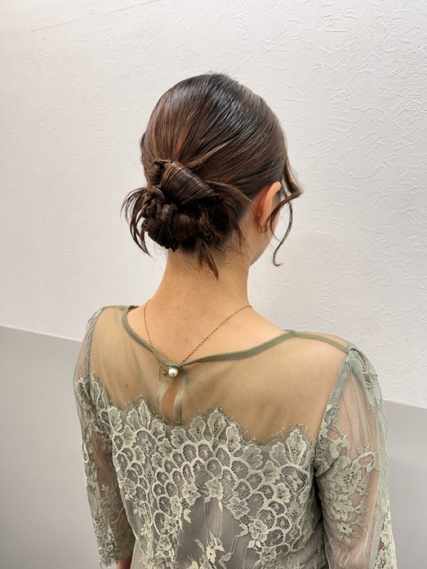 ミディアム ヘアアレンジ ヘアセット 薄田 珠美のヘアスタイル