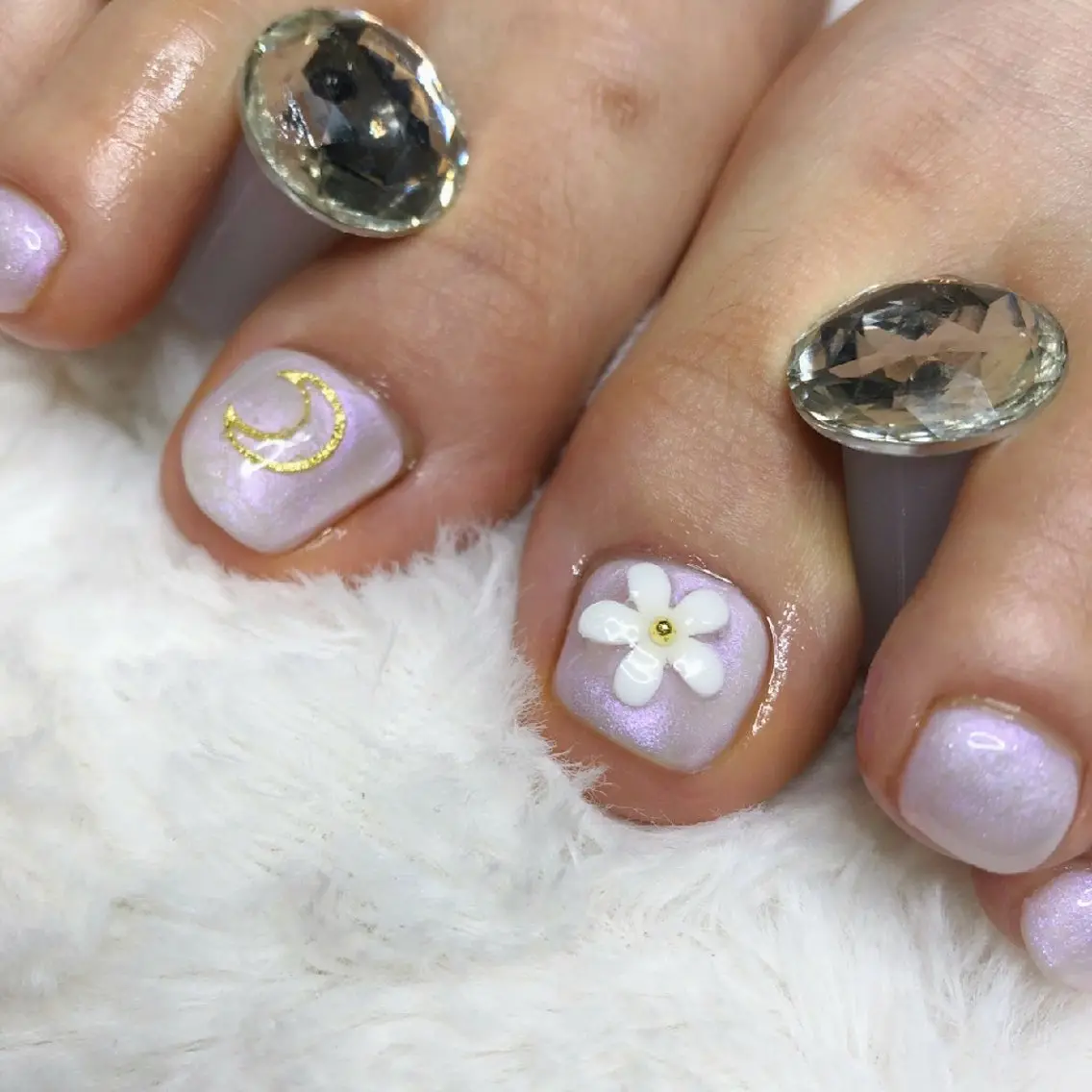 ネイル フットネイル ラメ(グリッター) シンプルネイル N.Sサロン Miyauchiのエステ・リラクイメージ