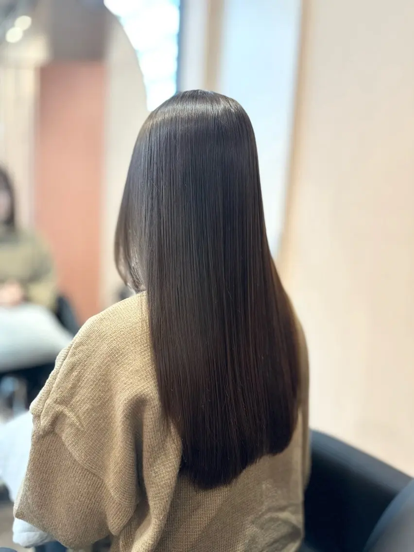 ロング カラー パーマ ヘアカラー トリートメント 広島/美髪矯正/ 髪質改善/tamのヘアスタイル
