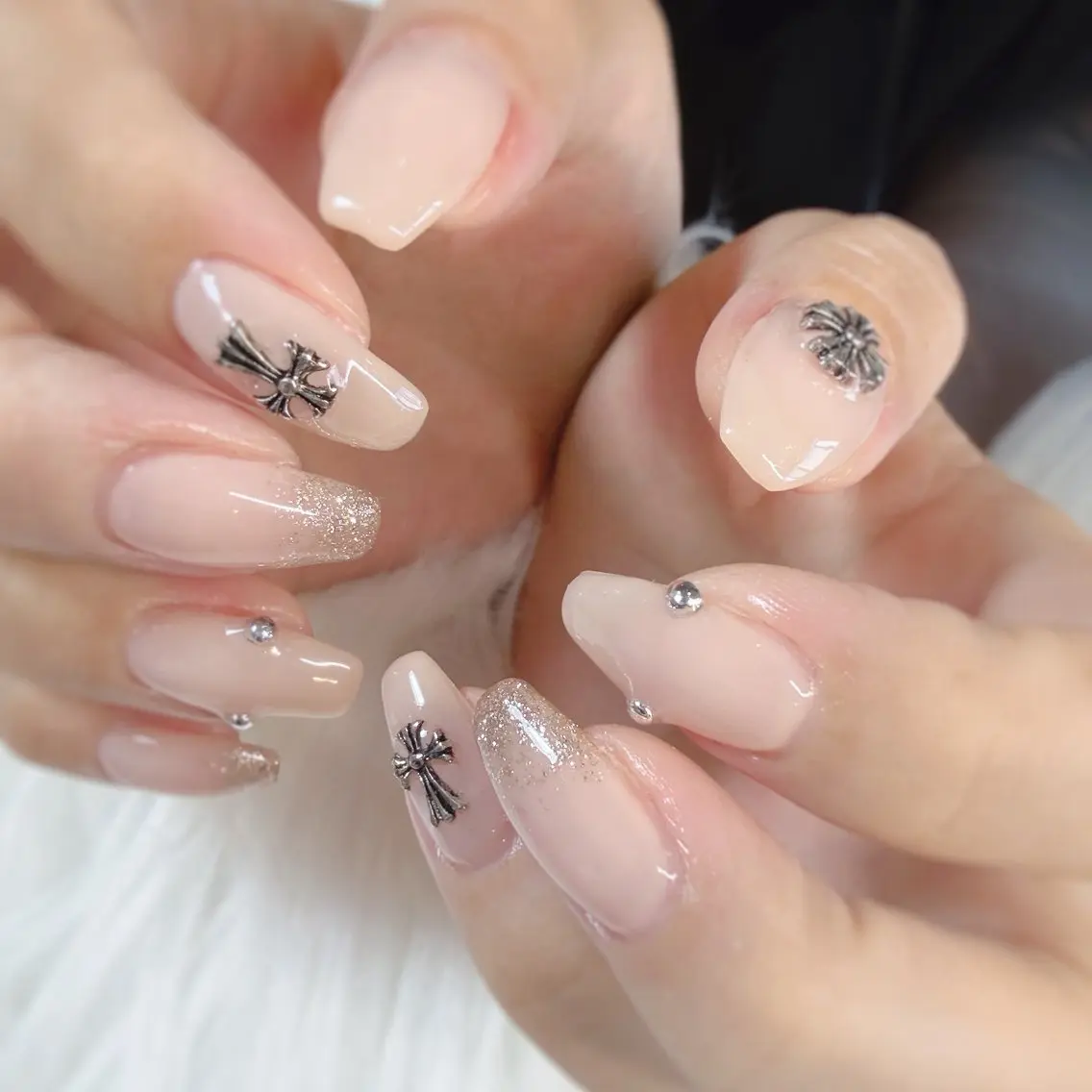 付け替えオフ無料/ケア込み💛ワンカラー/ラメグラの写真