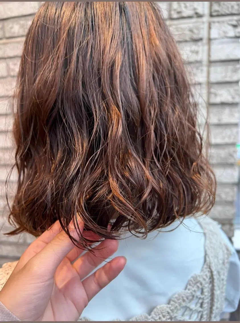 ミディアム パーマ ミディアムパーマ 石毛 大翔のヘアスタイル