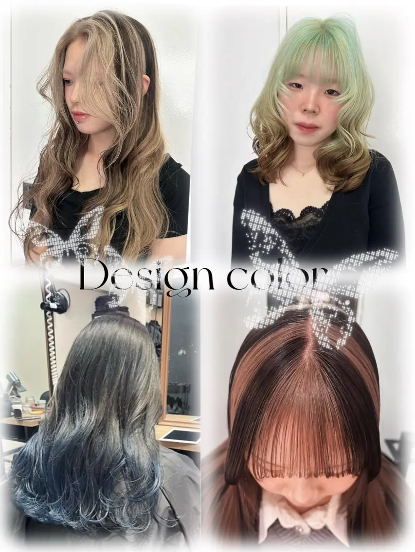 ロング カラー カット ヘアカラー トリートメント ひかりダブルカラー/ レイヤー/ボブパーマのヘアスタイル