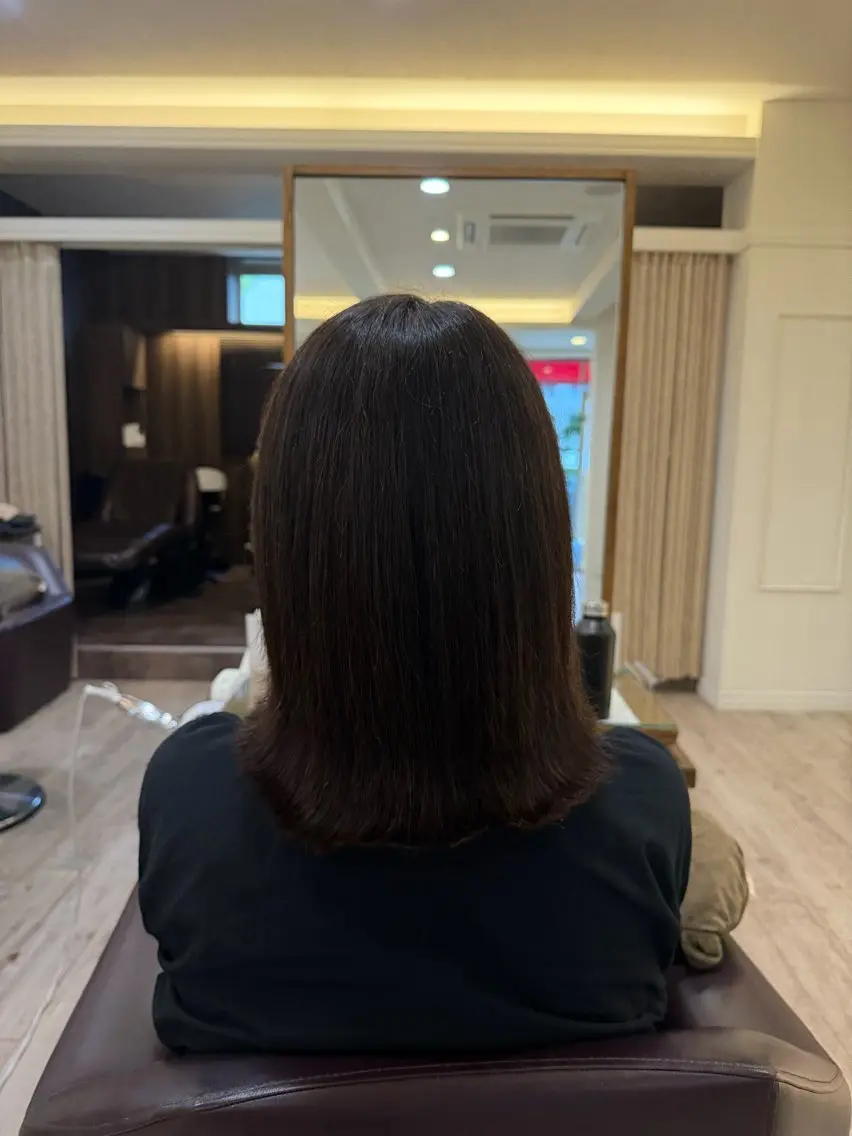ミディアム 今田 莉心のヘアスタイル