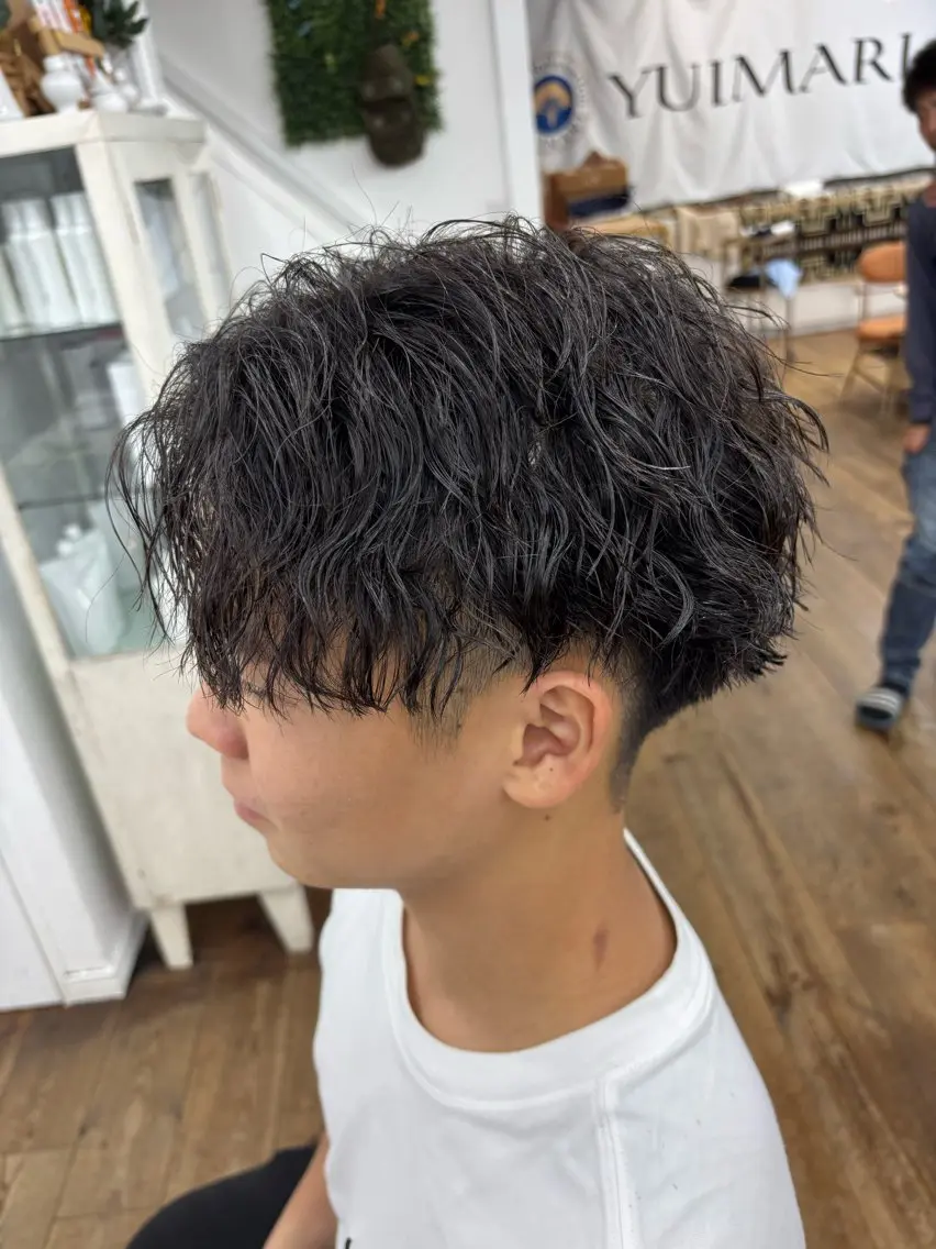 パーマ メンズ カット パーマ メンズ特化サロン Ryomaのヘアスタイル