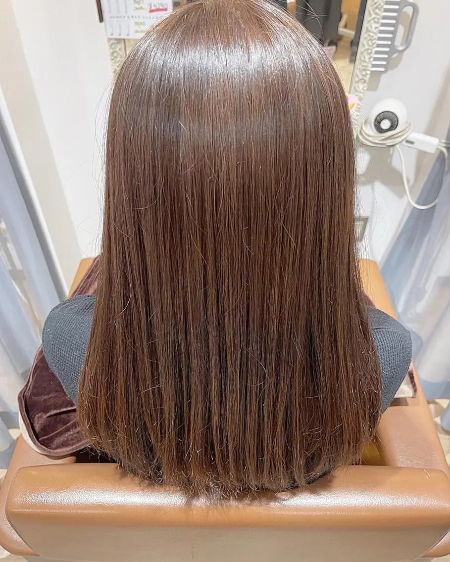 🫧定番人気🫧 カット+艶カラー+プチトリートメントの写真