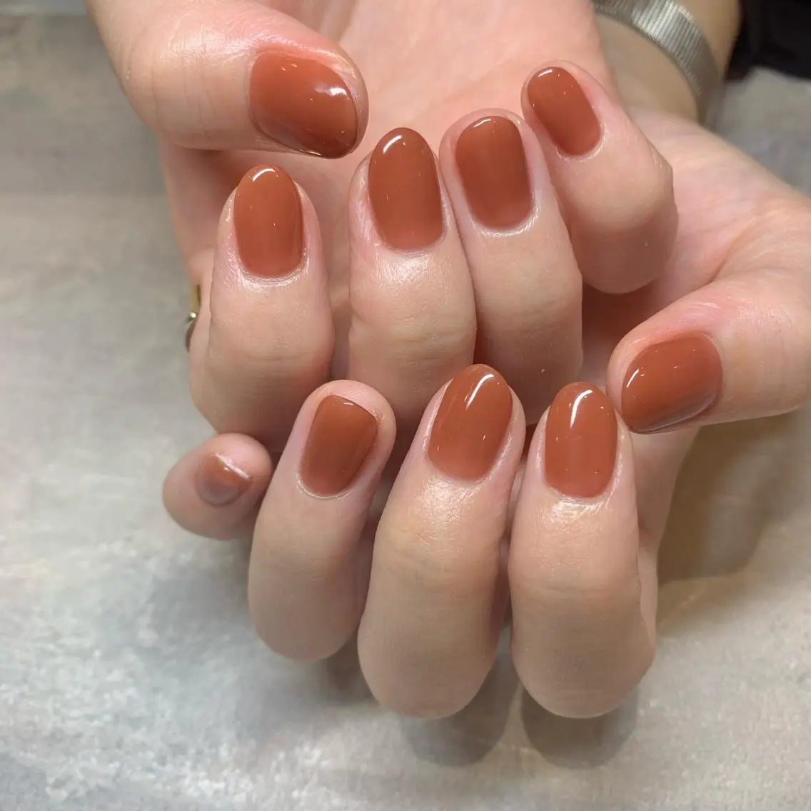 🔵【ご新規様✨HAND-パラジェル】シンプルカラーコース¥5,000🍊(オフ有ケア込)の写真
