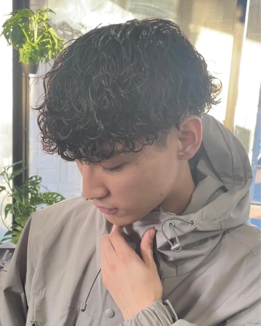パーマ メンズ 波巻きパーマ アタ ムのヘアスタイル