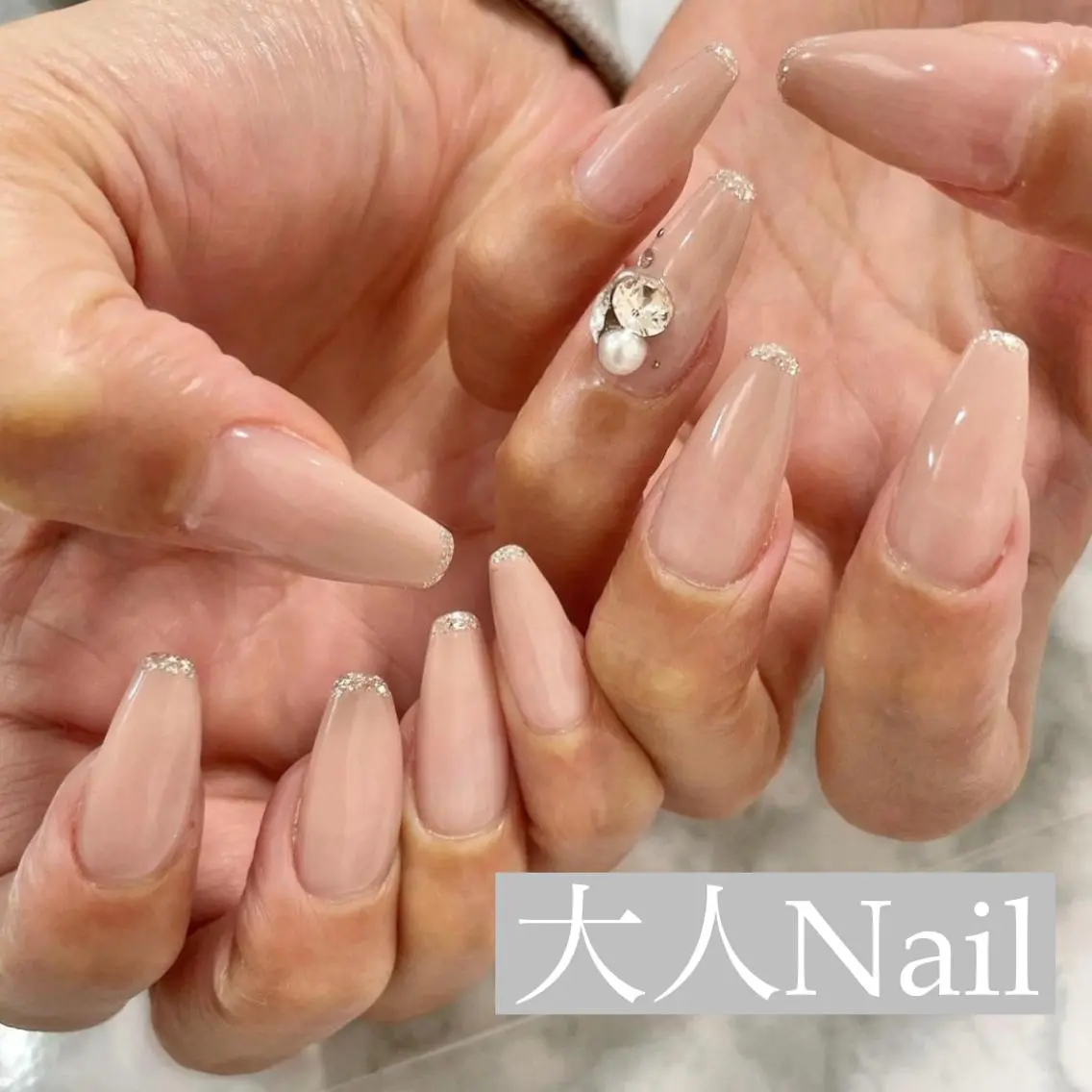 ネイル ジェルネイル 韓国ネイル ニュアンスネイル オフィスネイル パラジェル if nailのネイルデザイン
