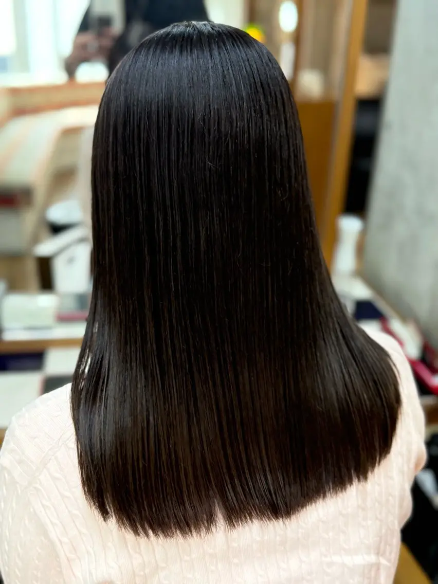 ミディアム カラー ヘアカラー トリートメント 🎨デザイン🥇 美髪・艶髪 日暮千敬のヘアスタイル