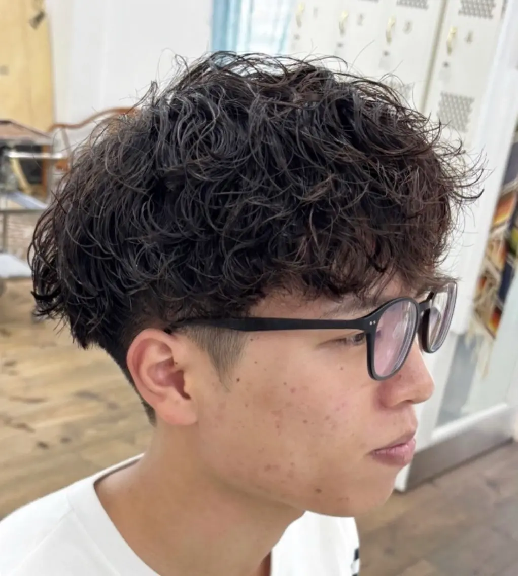 パーマ メンズ カット パーマ メンズ特化サロン Ryomaのヘアスタイル