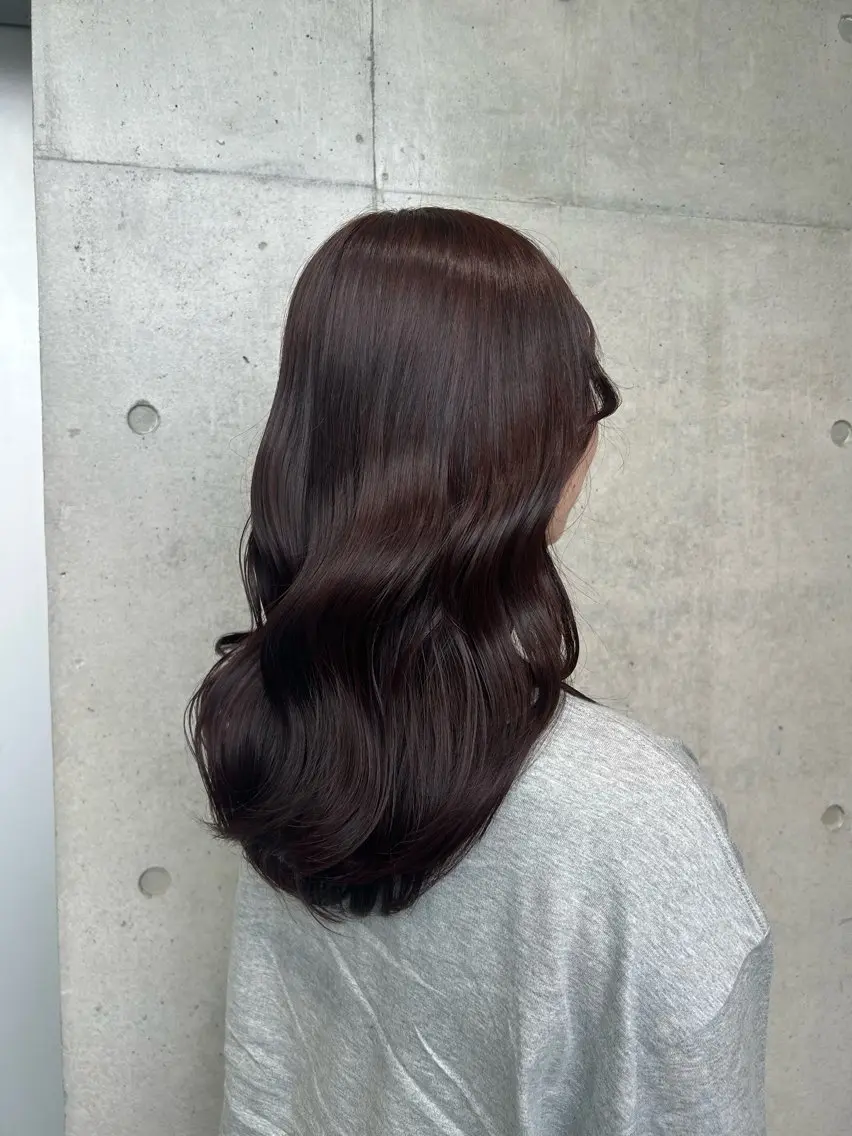 ロング カラー ヘアアレンジ カット ヘアカラー トリートメント ボブ艶モテカラー🫧 カリンのヘアスタイル
