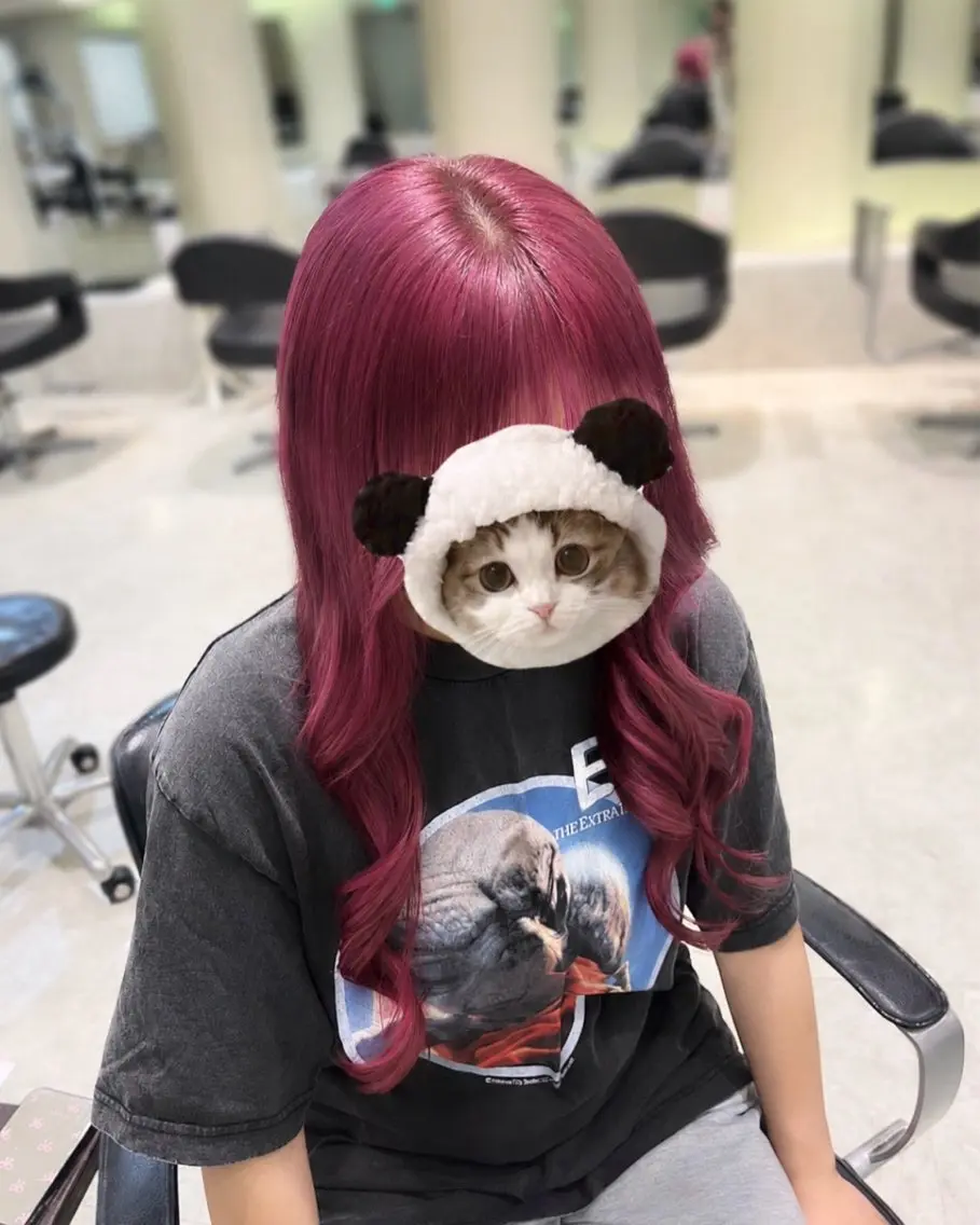 ロング カラー ヘアカラー 中川 奈々実のヘアスタイル