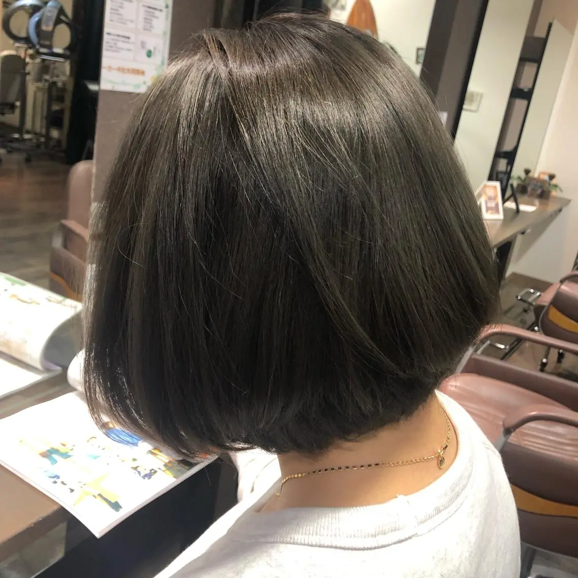 ミディアム カラー pep natsumiのヘアスタイル