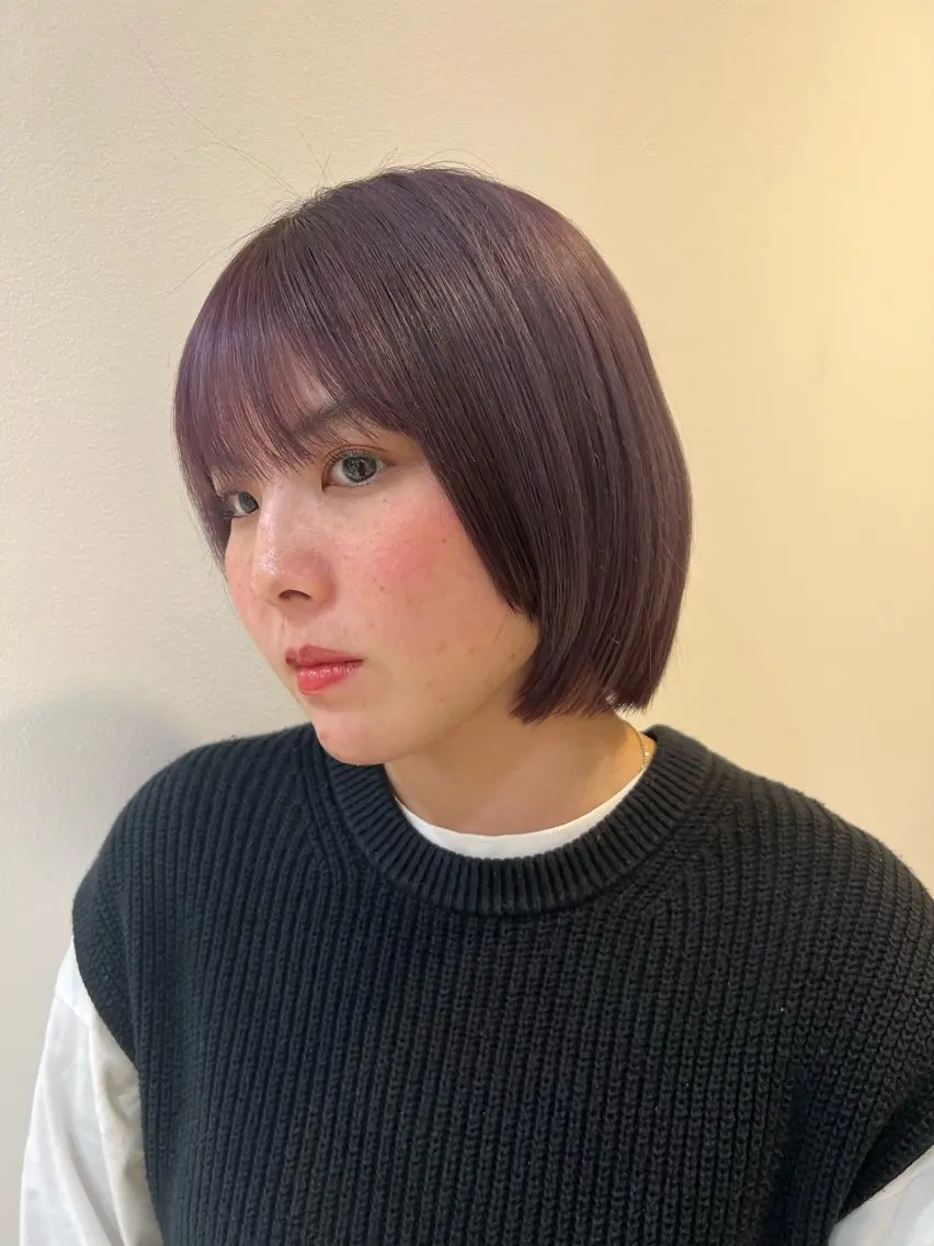 ショート カラー カット ヘアカラー トリートメント 🌝ぷる艶ハイトーン 柔らかヘア🍅まあやのヘアスタイル