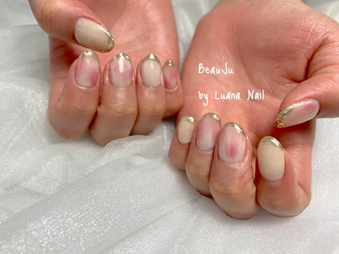 ネイル ミラーネイル ハンドネイル BeauJu by Luana Nailのネイルデザイン