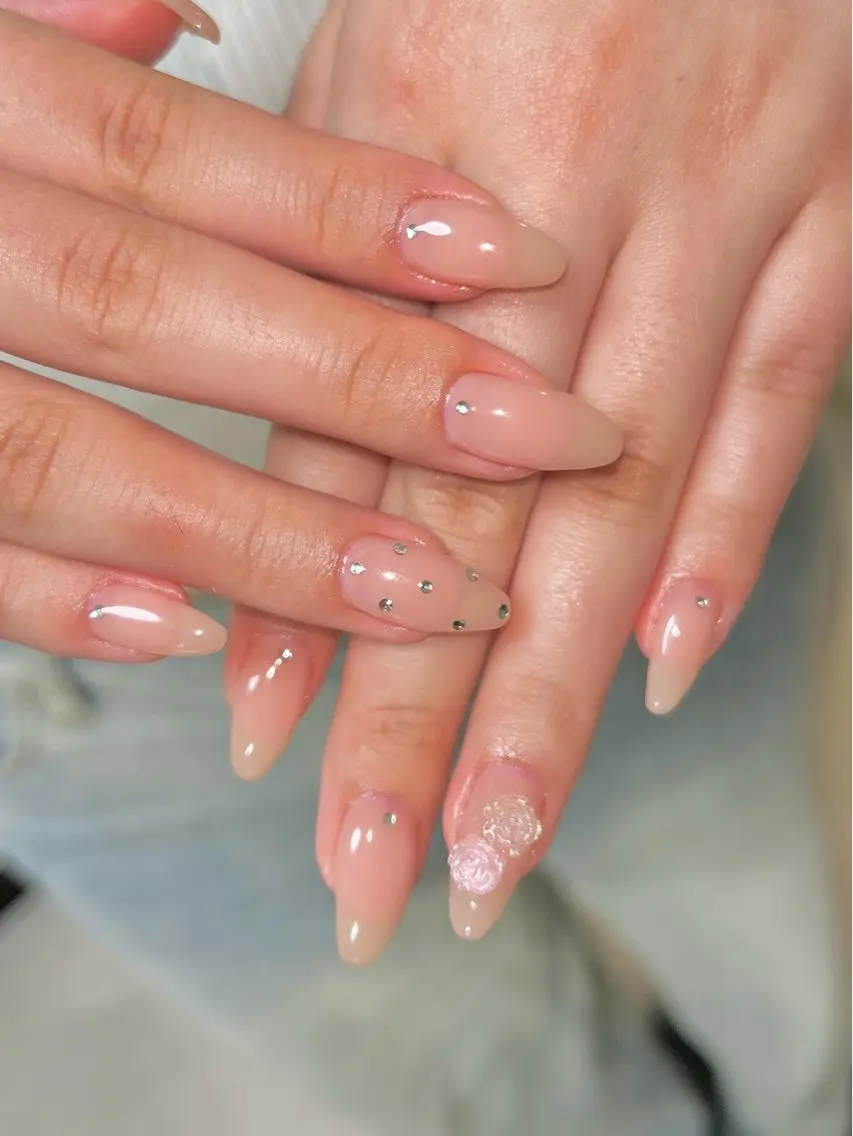ネイル ワンカラーネイル ハンドネイル ten nail salon　かえでのネイルデザイン