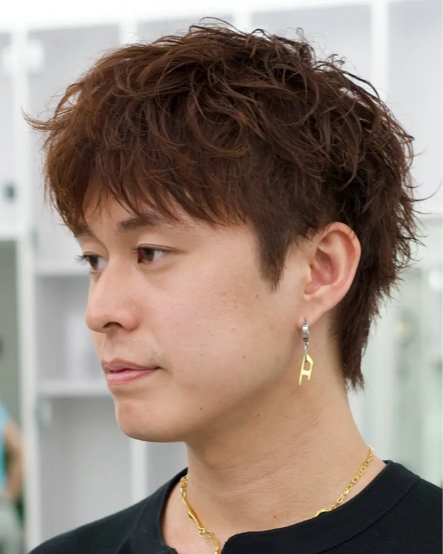 ショート パーマ メンズ カット パーマ メンズ特化/ ルーズパーマ/TOIのヘアスタイル