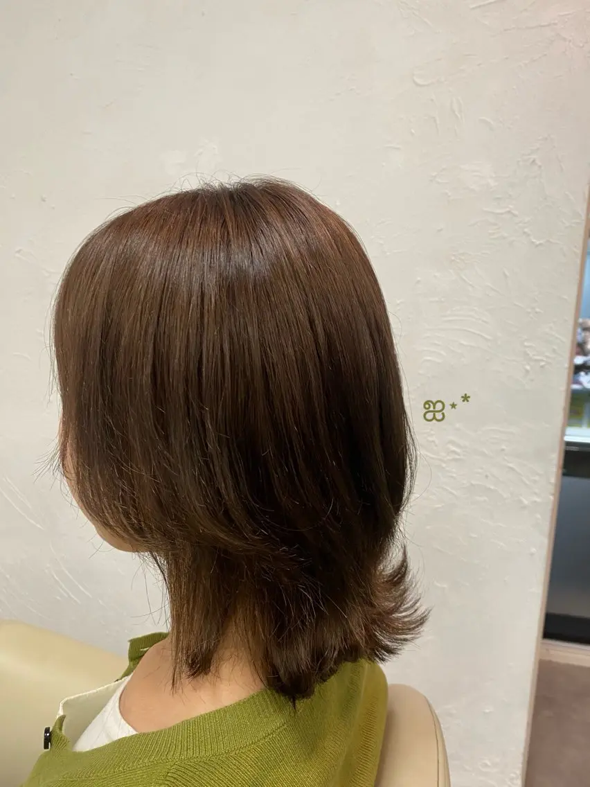 ミディアム カラー ベージュカラー 【SiLO】 nanamiのヘアスタイル