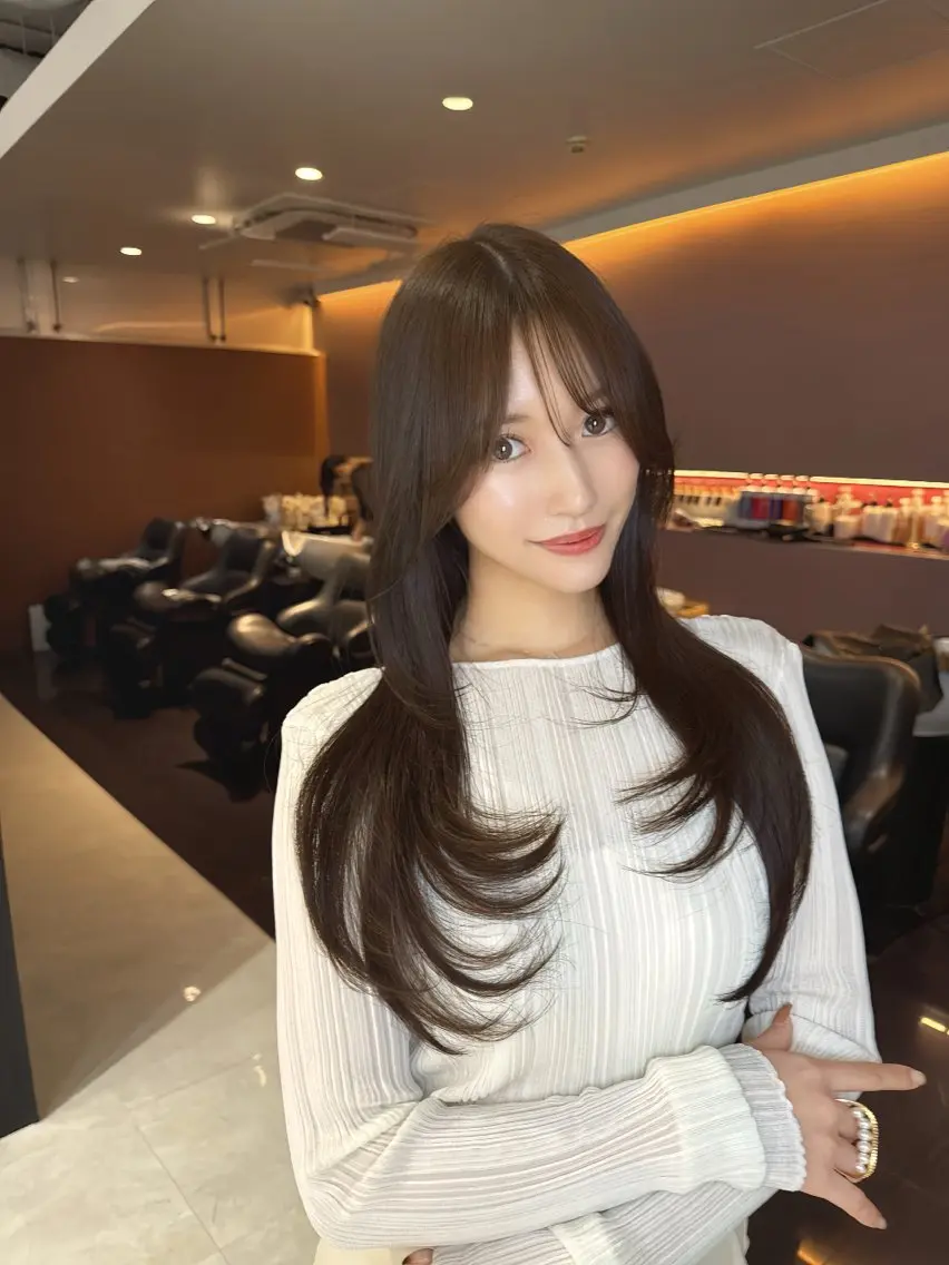 ロング 髪質改善 韓国風ヘア レイヤーカット カット ヘアカラー トリートメント 🍀美髪クリエイター 味田 雅宏🍀のヘアスタイル