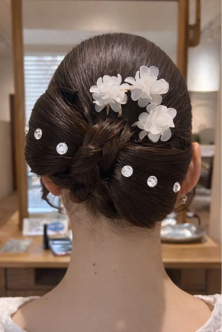 セミロング ヘアアレンジ ヘアセット 🎀ツヤ髪×モテヘア 🎀池袋/カナエのヘアスタイル