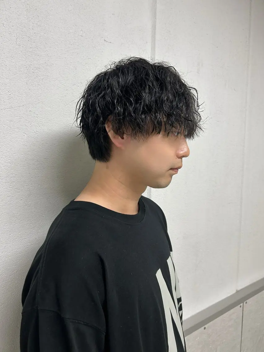 パーマ メンズ カット パーマ 中村 眞歩のヘアスタイル