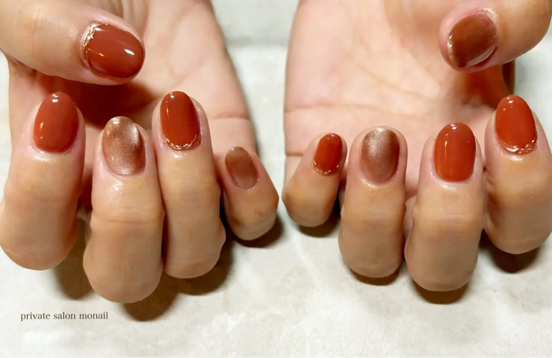 ネイル マグネットネイル ハンドネイル nail salon monailのネイルデザイン