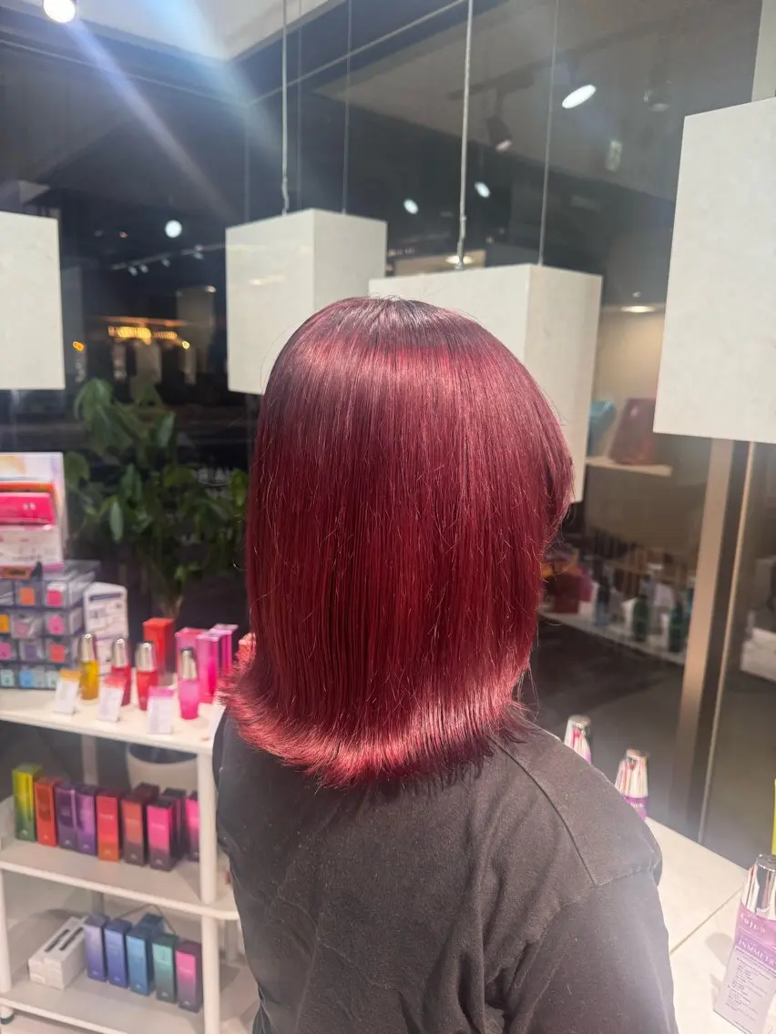 ミディアム ヘアカラー kurune chikaのヘアスタイル