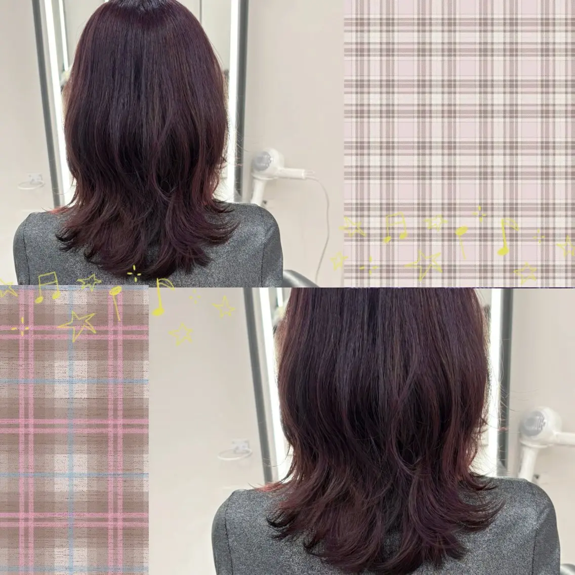 カラー ヘアカラー トリートメント 中山 ちかのヘアスタイル