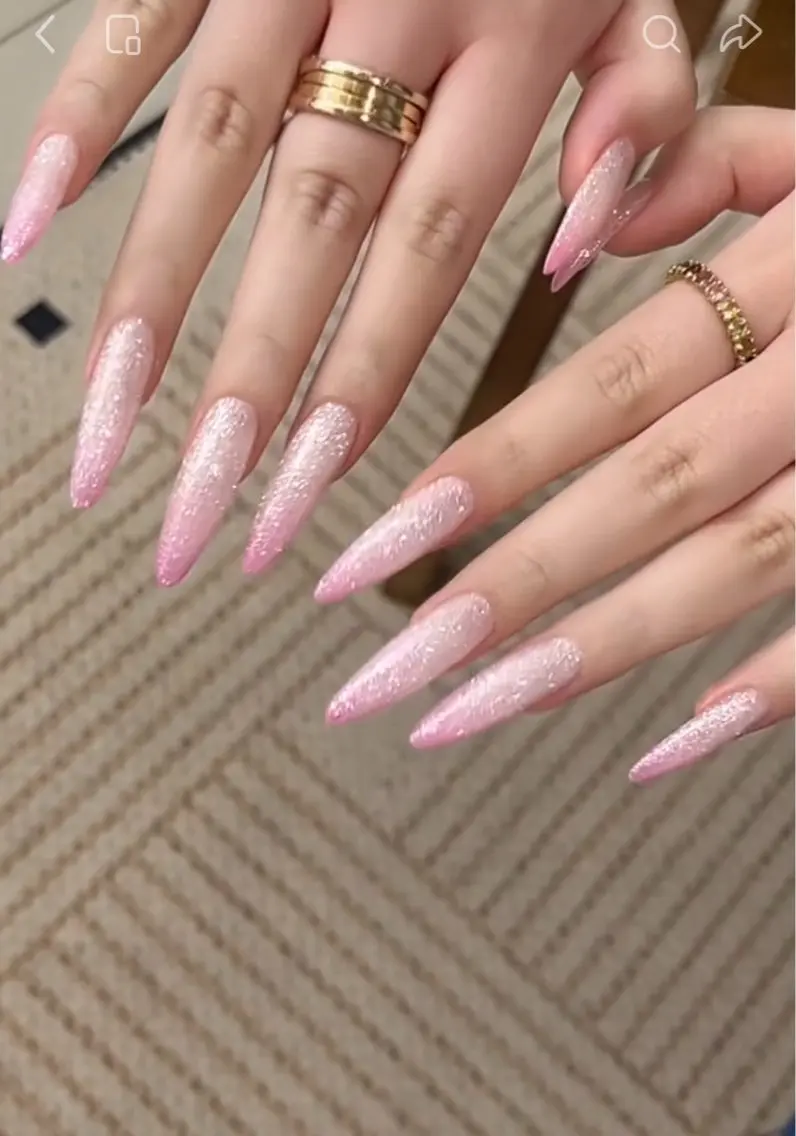 ネイル フレンチネイル キラキラネイル 韓国ネイル シンプルネイル ワンホンネイル ハンドネイル MEI Nailのネイルデザイン