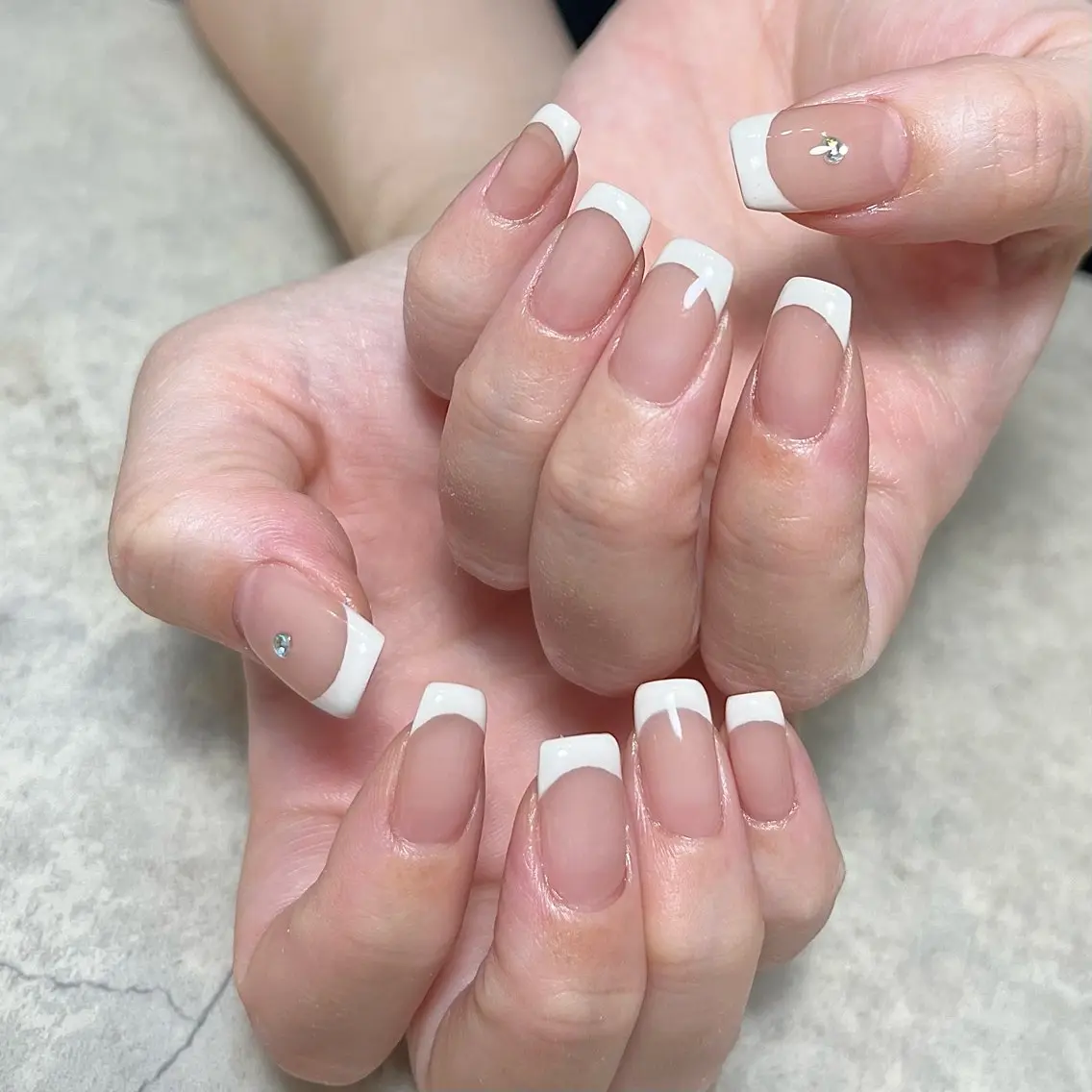 ネイル グリーン ハンドネイル vegh. nail/阿波座のネイルデザイン