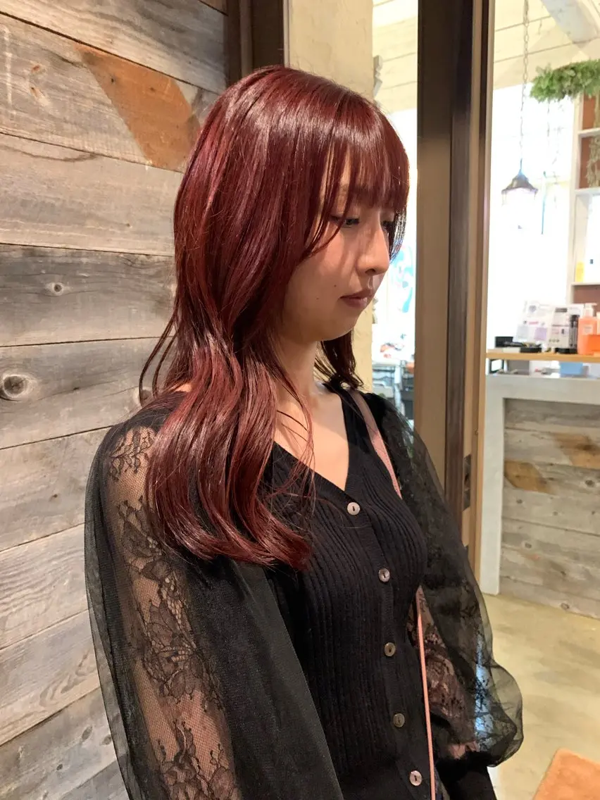 ロング カワサキ マホのヘアスタイル