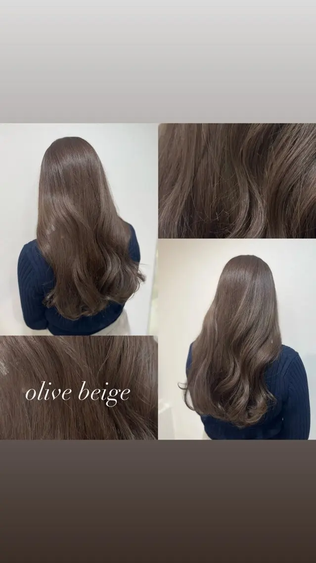 ロング カット ヘアカラー トリートメント 透明感カラー／ 艶感カラー／RAMUのヘアスタイル