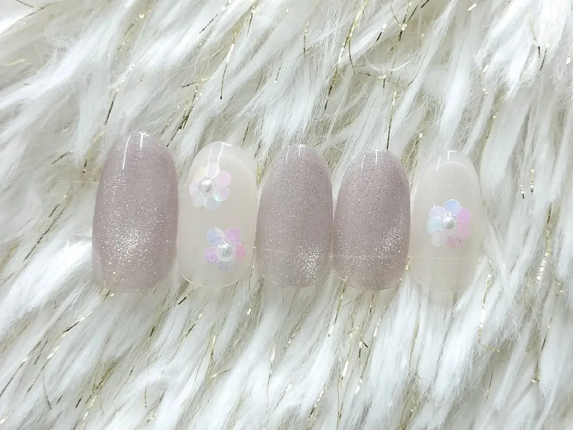 ネイル フラワーネイル ハンドネイル She by M. Ryoukaのネイルデザイン