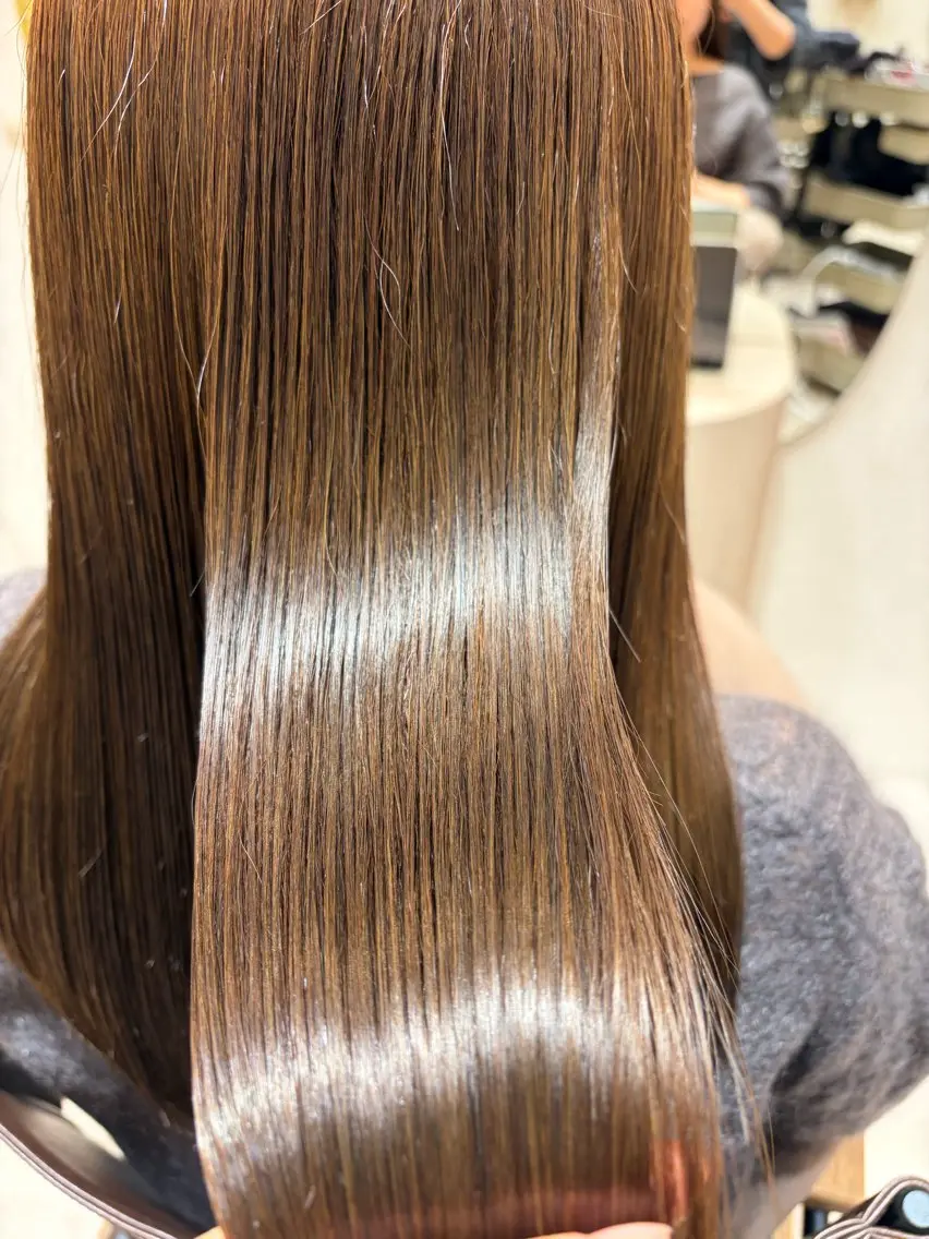 ロング カラー 菅原 渚のヘアスタイル