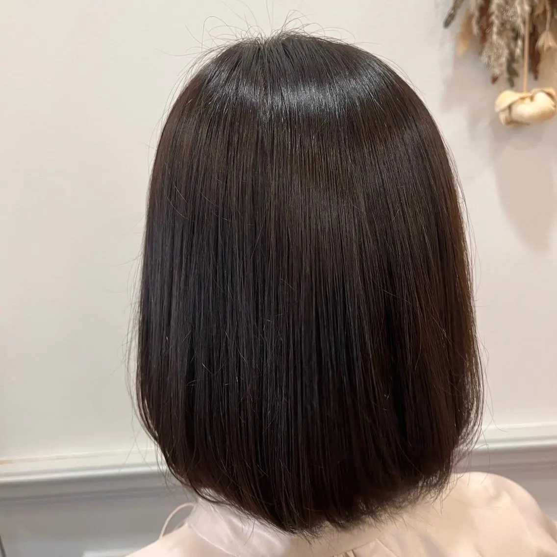 ミディアム カラー ブラウンカラー よしだ しおりのヘアスタイル