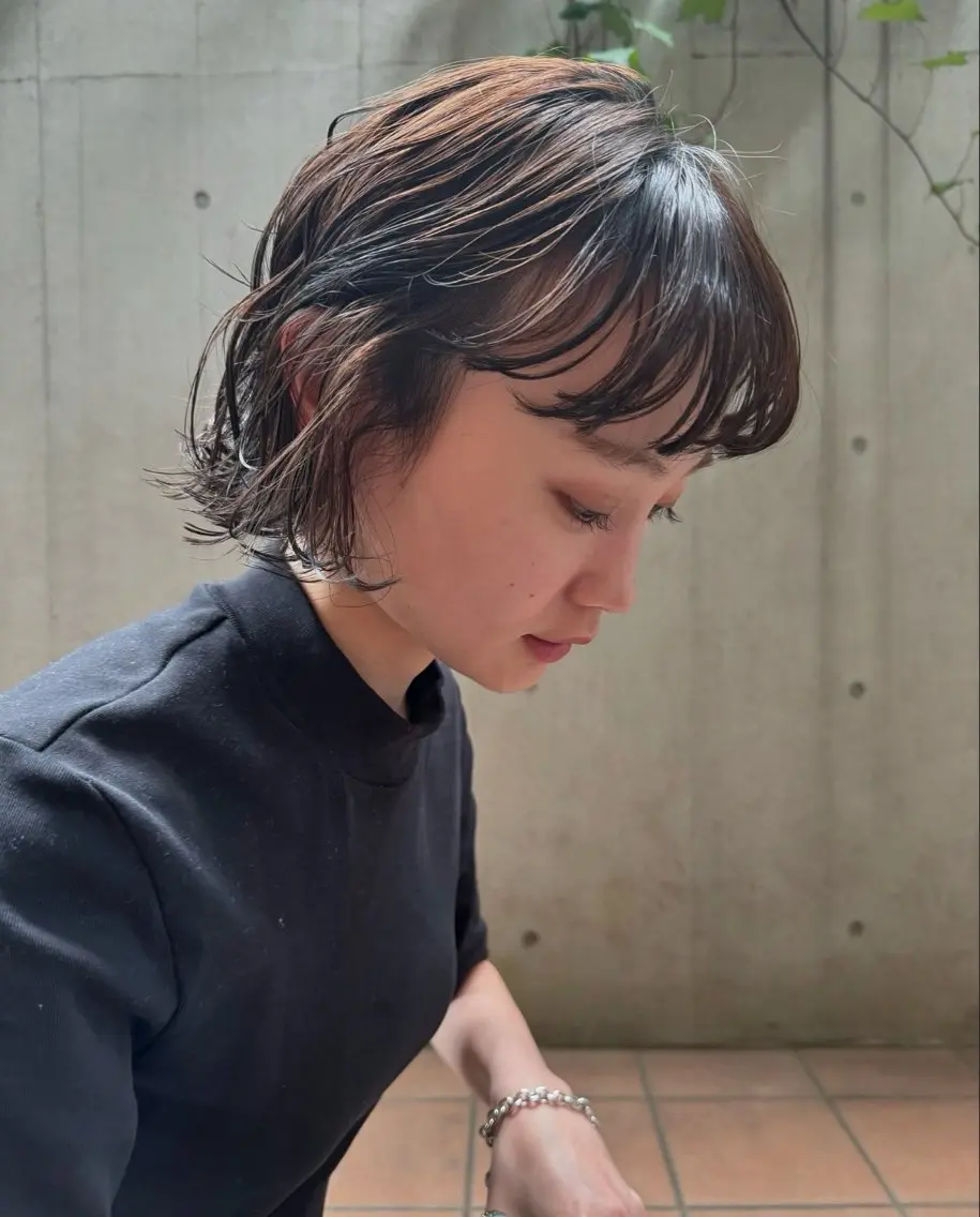 ショート パーマ カット パーマ トリートメント ボブ/ショート 吉田竣のヘアスタイル