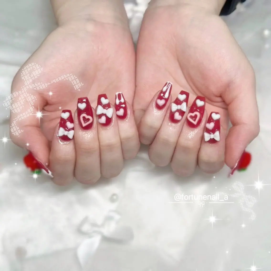 ネイル ハンドネイル ✩.*🎀 aoi🎀のネイルデザイン