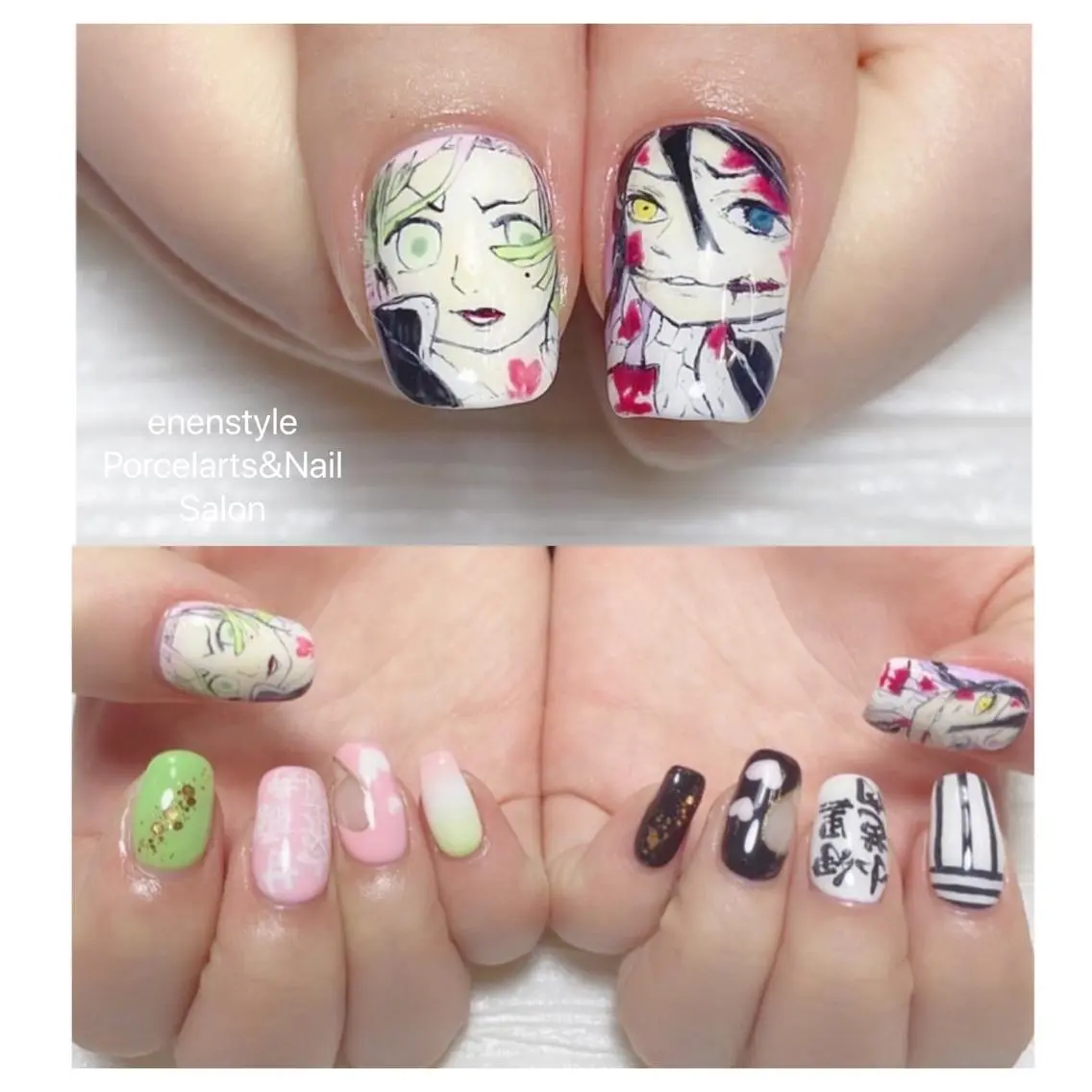 ミディアム ネイル 🐾enen style 🐾のネイルデザイン