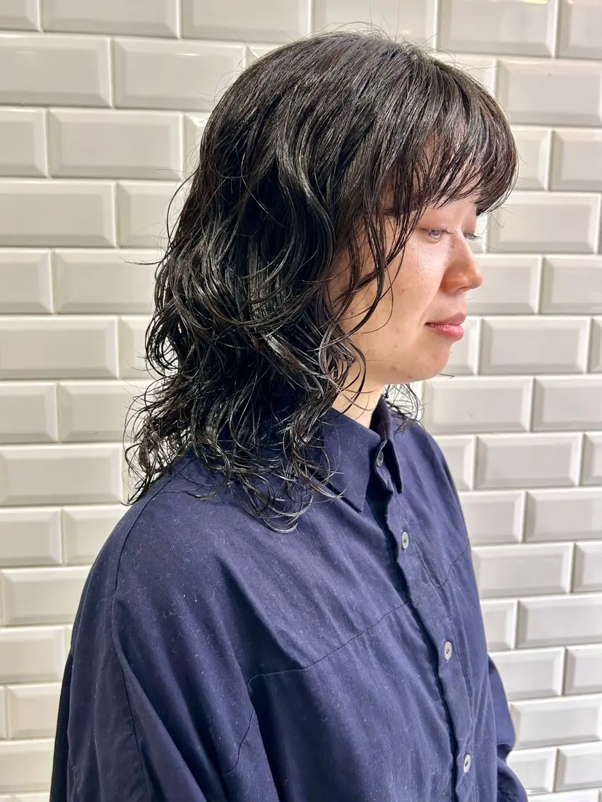 ミディアム パーマ appiis 柳田葵　横浜のヘアスタイル