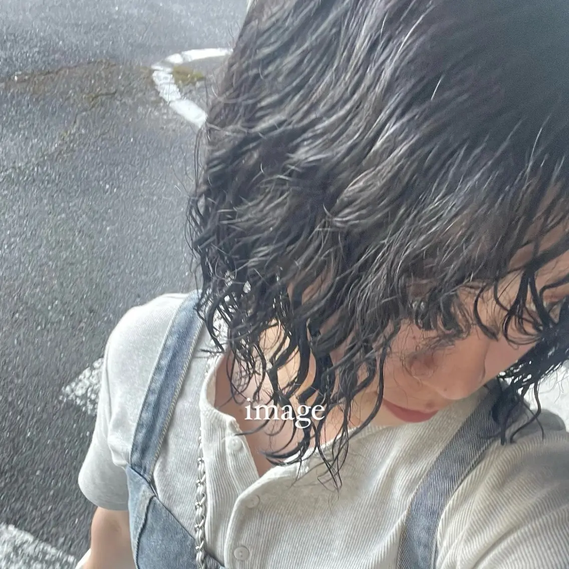 パーマ カット パーマ トリートメント ハイトーン/ブリーチ 🤍足立里湖のヘアスタイル