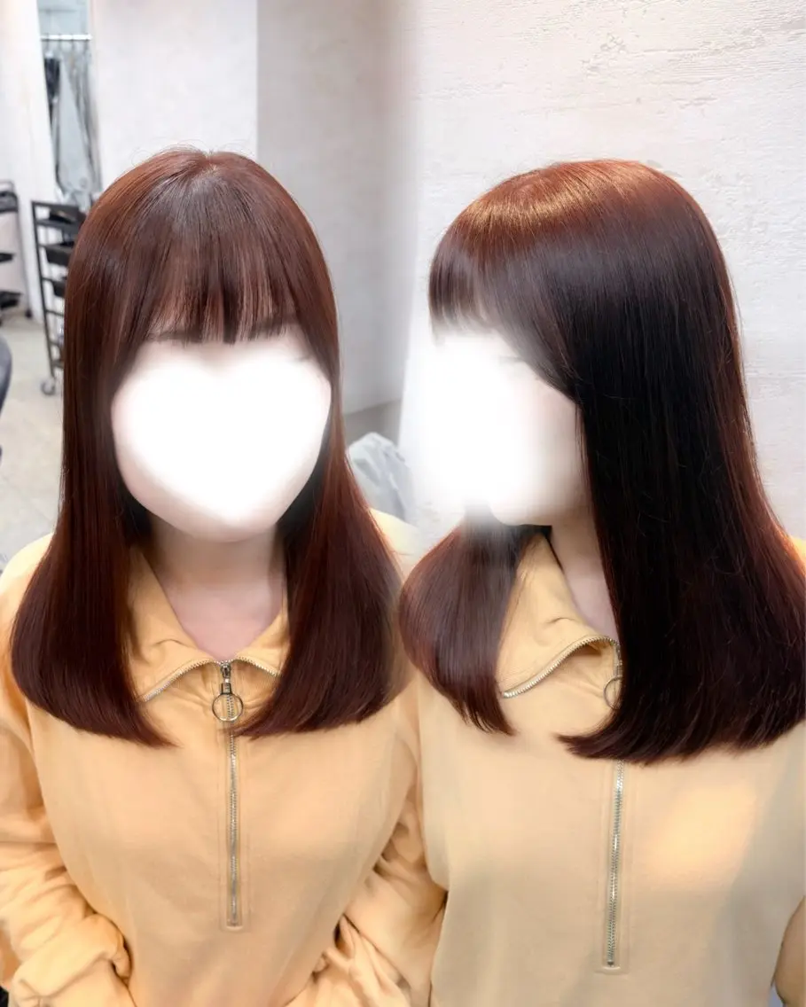 カラー カット ヘアカラー トリートメント 🎀ヘアセット/艶髪 /はやしほのか🎀のヘアスタイル