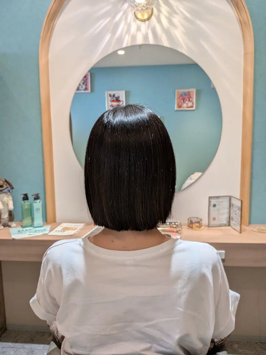 ショート 切りっぱなしボブ ボブ カット トリートメント モデル募集中🌴🌞 Rinka🌞🌴のヘアスタイル