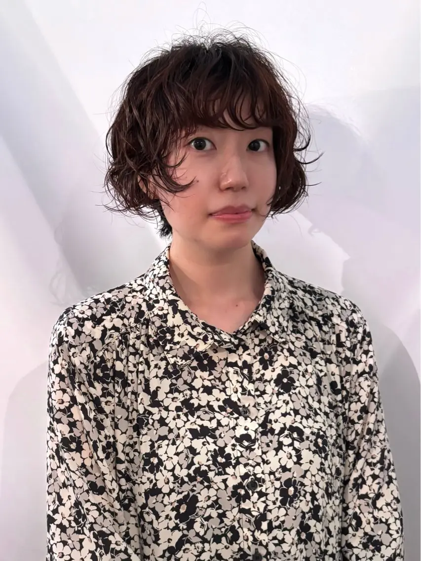 ショート パーマ 川合 慶輔のヘアスタイル