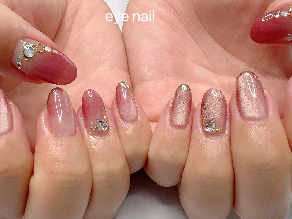 ネイル アートネイル マグネットネイル ミラーネイル ストーンネイル ハンドネイル Eye nailのネイルデザイン